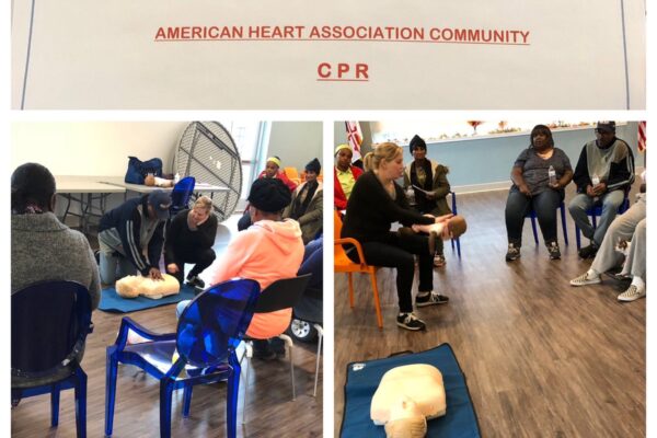 A session on CPR and First Response requested by residents at McCulloh Homes